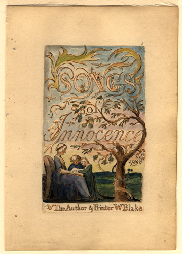 william blake songs of innocence. Songs of Innocence by William