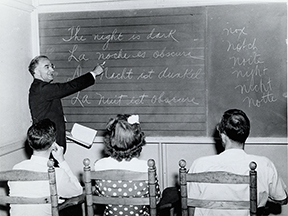 Photograph of students in a classroom