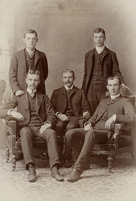 Photograph of Psi Upsilon Fraternity in 1886