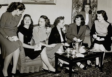 Photograph of Sigma Kappa Rush circa 1940s