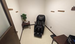 room with massage chair